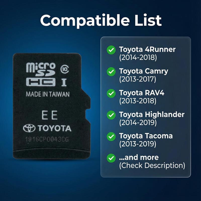Cartão SD de navegação NestelecSat 86271-0E077 para Toyota 2025
